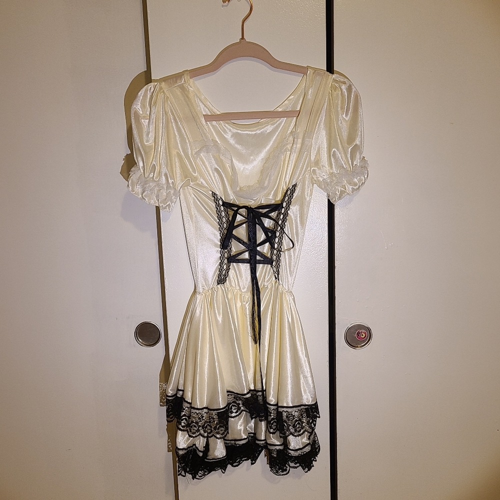 satin effect dress